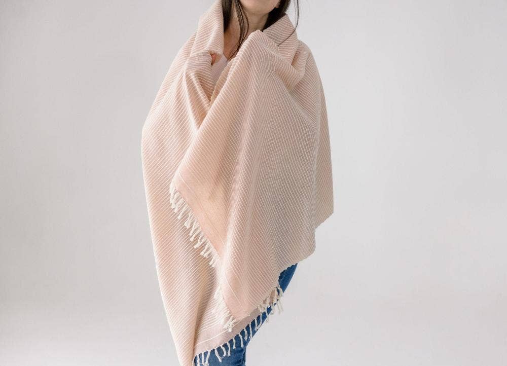 Judith Handwoven Ethiopian Cotton Shawl