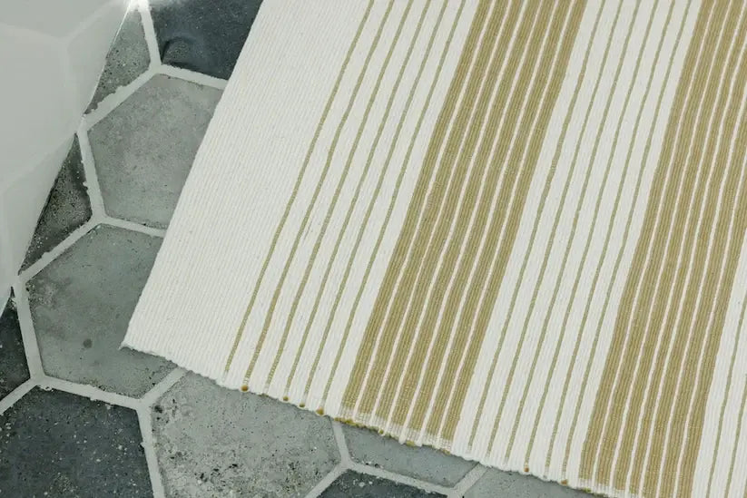 Teka handwoven Ethiopian cotton bath mat