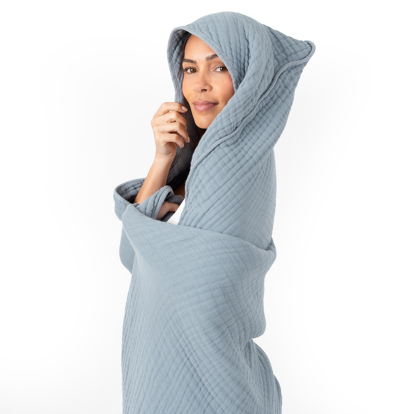 Comfy Cubs Adult Hooded Towel/Blanket Cotton Muslin