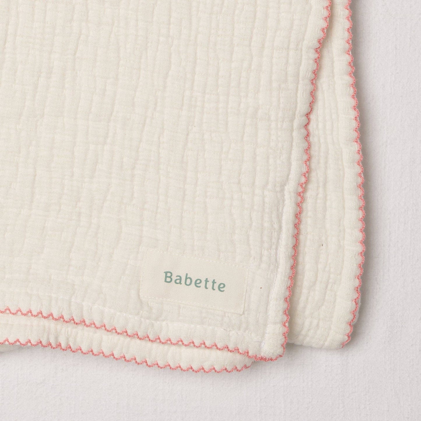 Babette Stroller Blanket - Scalloped Trim