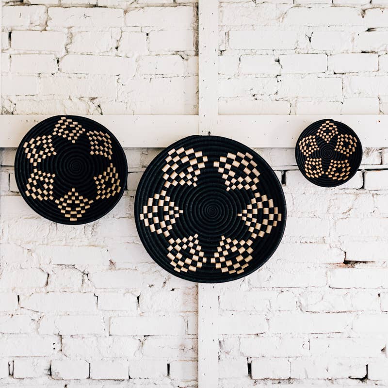 Bariku Woven Bowl Black & Tea by AziziLife