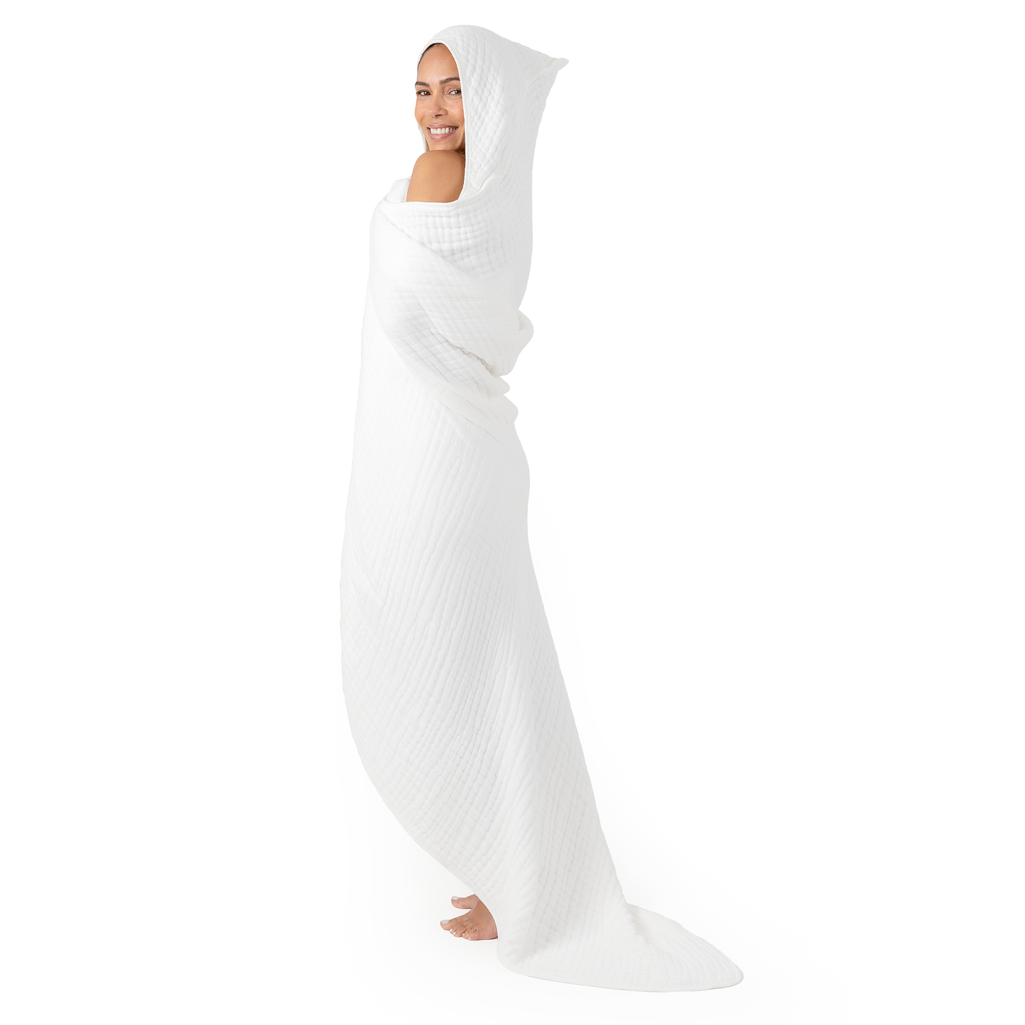 Comfy Cubs Adult Hooded Towel/Blanket Cotton Muslin