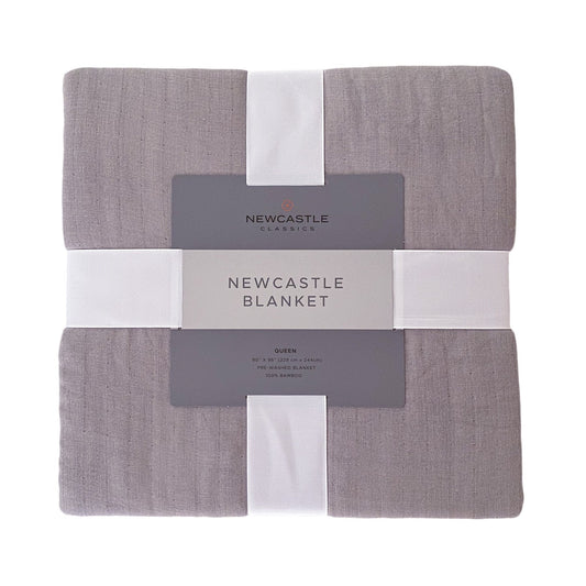 Newcastle Bamboo Muslin Blanket 90 x 96 Grey