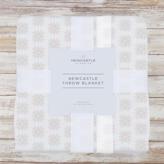 Newcastle Cotton Muslin Throw Blanket Flower 50 x 70