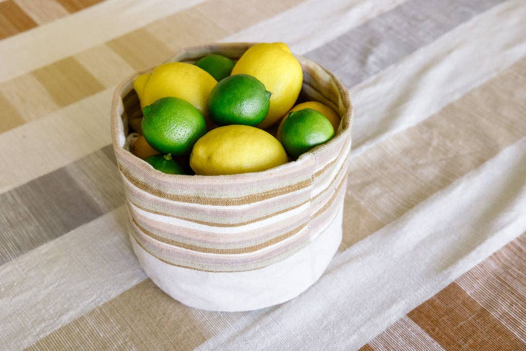 Dabo Handwoven Ethiopian Cotton Fabric Basket