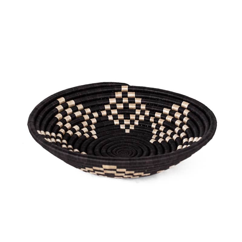 Bariku Woven Bowl Black & Tea by AziziLife