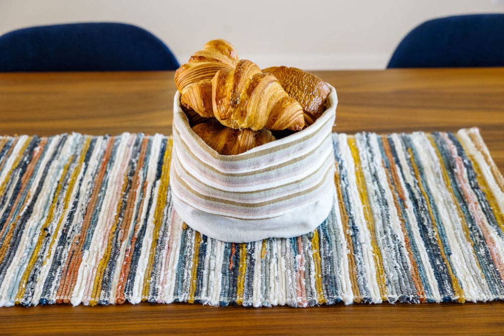 Dabo Handwoven Ethiopian Cotton Fabric Basket