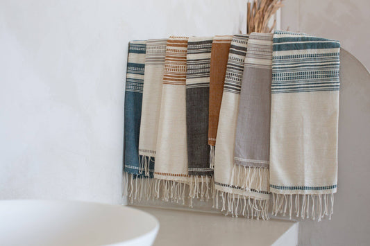 Genale handwoven Ethiopian cotton hand towel