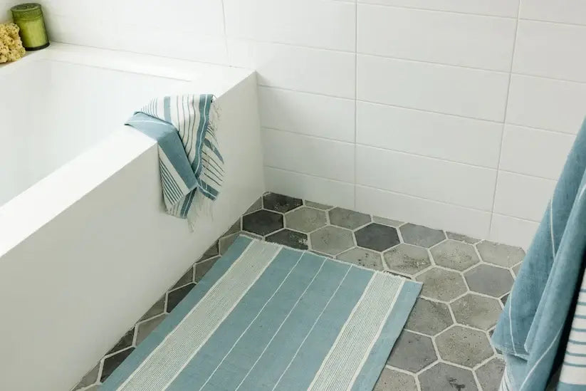 Dawa handwoven Ethiopian cotton bath mat