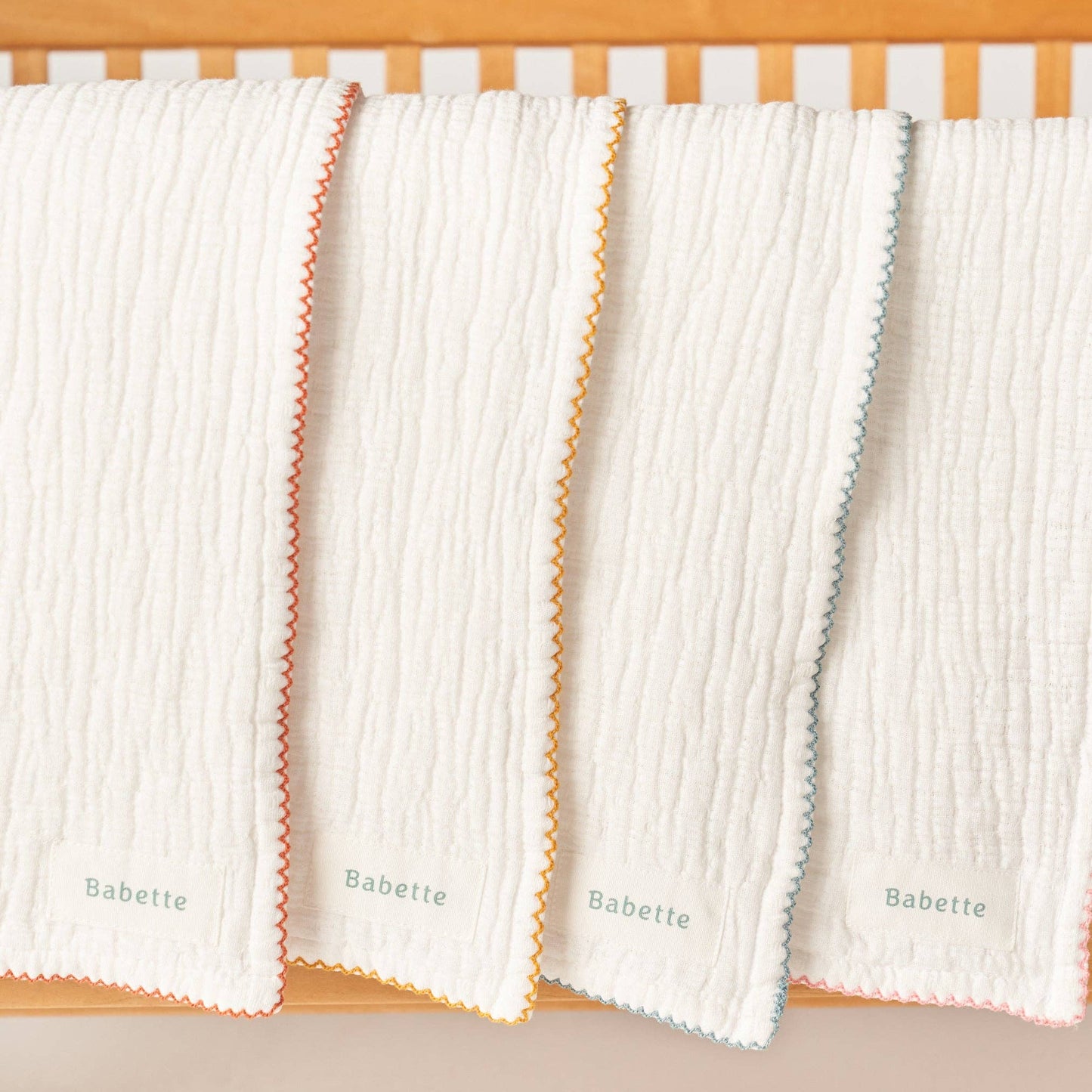 Babette Stroller Blanket - Scalloped Trim