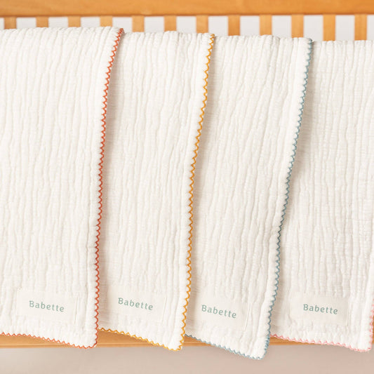 Babette Stroller Blanket - Scalloped Trim